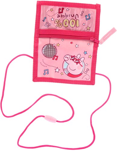 Undercover portafoglio Peppa Pig per bambini con cordino e chiusura in velcro-3