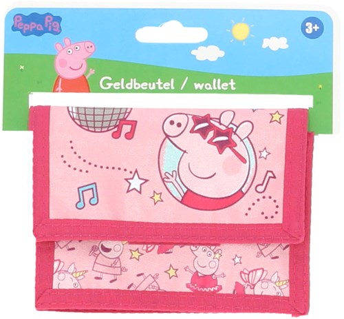 Undercover portafoglio Peppa Pig per bambini con cordino e chiusura in velcro-2