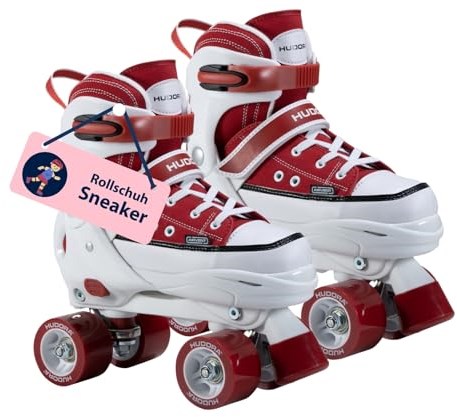 Hudora pattini a rotelle sneaker ambra regolabili misura 36-39 bambini