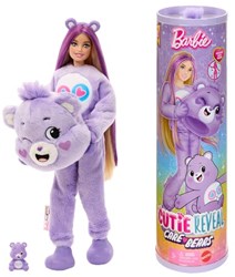 Mattel bambola Barbie Care Bears viola - Cutie Reveal fashion doll con accessori