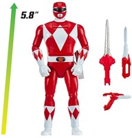 Power Rangers action figure Auto-Morphin Red Ranger con accessori-2
