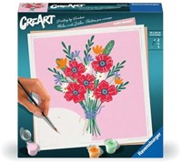 Ravensburger dipingi con i numeri bouquet di fiori - CreArt papaveri