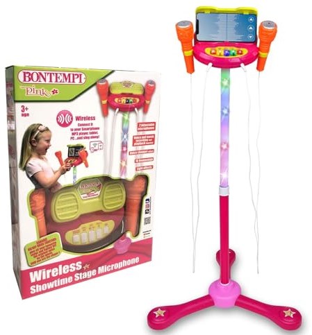 Bontempi microfono wireless giocattolo - accessorio da palco colorato-3