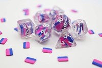 Foam Brain Games dadi Bisexual Flag RPG set - divertimento colorato da tavolo-2