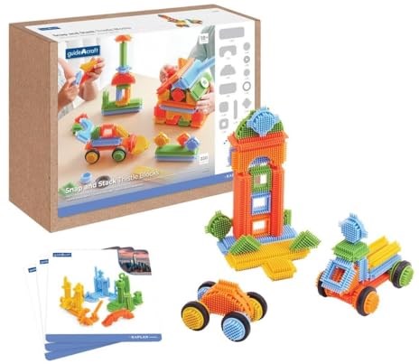 Guidecraft blocchi da costruzione Snap and Stack Thistle Blocks Set - 220 pezzi
