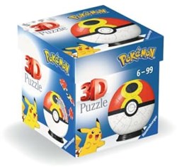 Ravensburger palla puzzle 3D Pokémon Pokéball - 54 pezzi - giocattolo