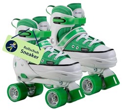 Hudora pattini a rotelle sneaker verde regolabili misura 36-39 bambini