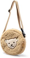 Steiff borsa a tracolla in peluche con squeaker - beige - 17 cm - borsa bambini