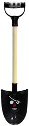 Paletta sabbia pirata nera giocattolo plastica 49cm spiaggia sabbiera