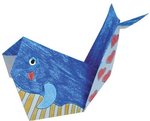 Disegni da colorare FRIDOLIN Origami - Balena-2