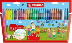 STABILO pennarelli con impugnatura ergonomica triangolare - 30 colori