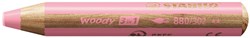 Stabilo matita colorata Woody 3 in 1 rosa pastello - multitalento per bambini e adulti