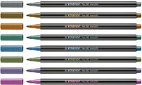 Stabilo pennarello premium metallico - astuccio in metallo con 8 colori-3