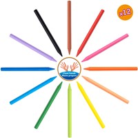 BIC gessetti colorati Kids Plastidecor astuccio 12 pezzi pastelli a cera multicolore-3