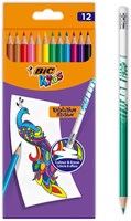 BIC matite colorate cancellabili Kids Evolution 12 pezzi - set colori-2