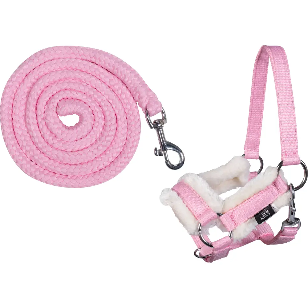Vedes cavezza e corda hobby horsing rosa accessorio giocattolo