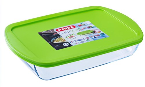 Pyrex teglia rettangolare con coperchio 2,5L - forno e congelatore