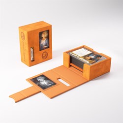 Gamegenic deckbox gioco di carte Arkham Horror Seeker arancione premium