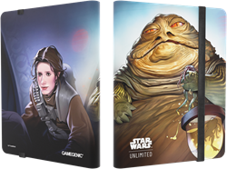 Asmodee album da collezione Star Wars Unlimited 18 tasche Leia Organa/Jabba The Hutt