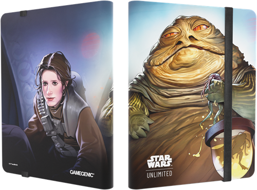 Asmodee album da collezione Star Wars Unlimited 18 tasche Leia Organa/Jabba The Hutt