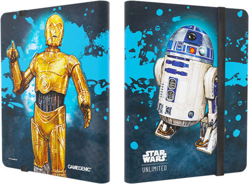 Asmodee album collezione Star Wars 18 tasche C-3PO R2-D2 carte da gioco