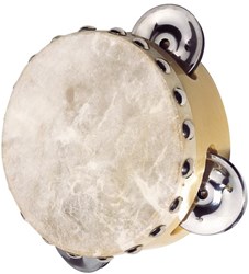 Goki tamburello strumento musicale in legno con 3 campanelli per bambini