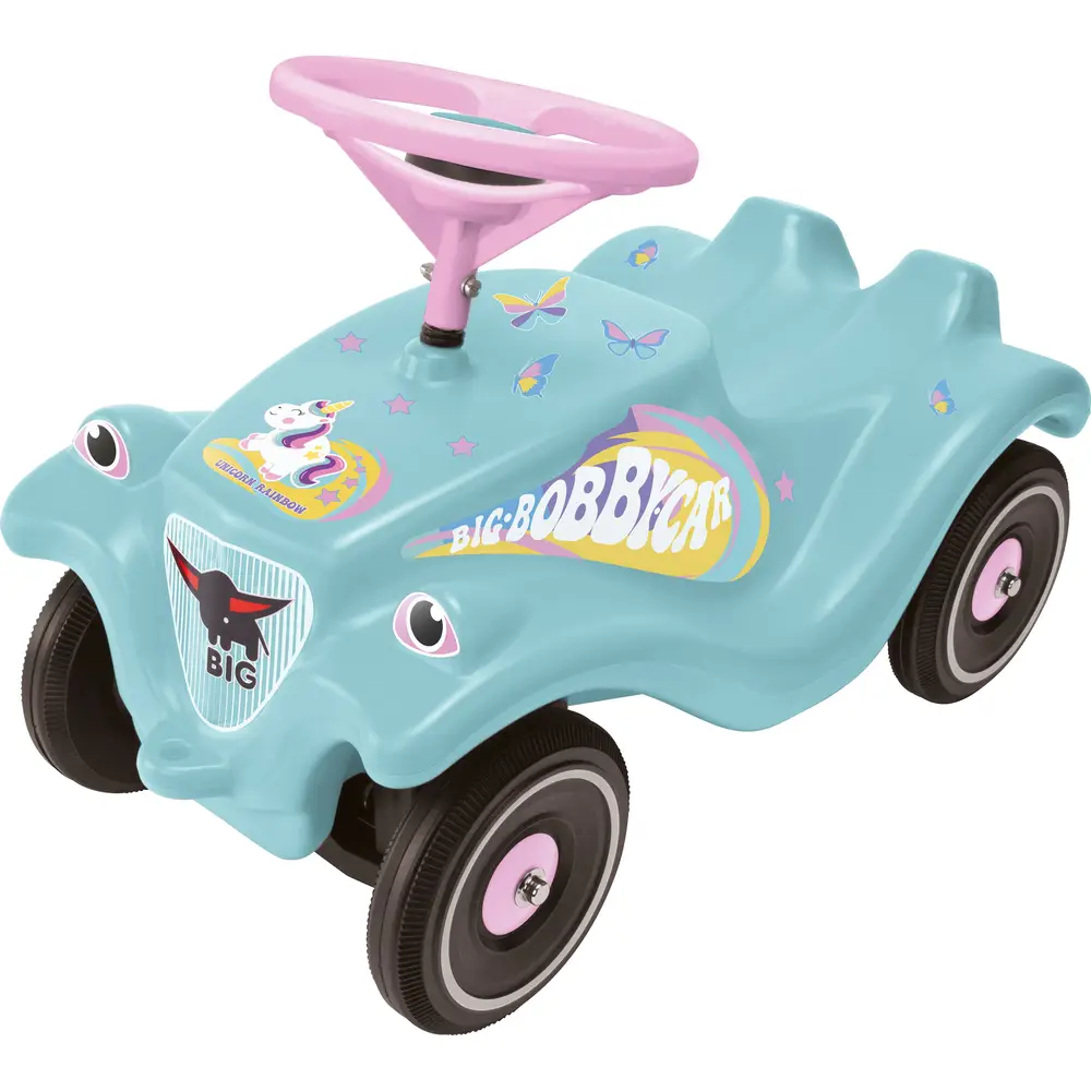 BIG Bobby Car Classic Unicorno Macchinina cavalcabile per bambini - Design pastello