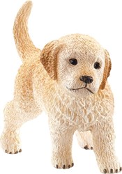 Schleich cane figura da gioco cucciolo Golden Retriever - Farm World 4,6x2,1x3,4cm