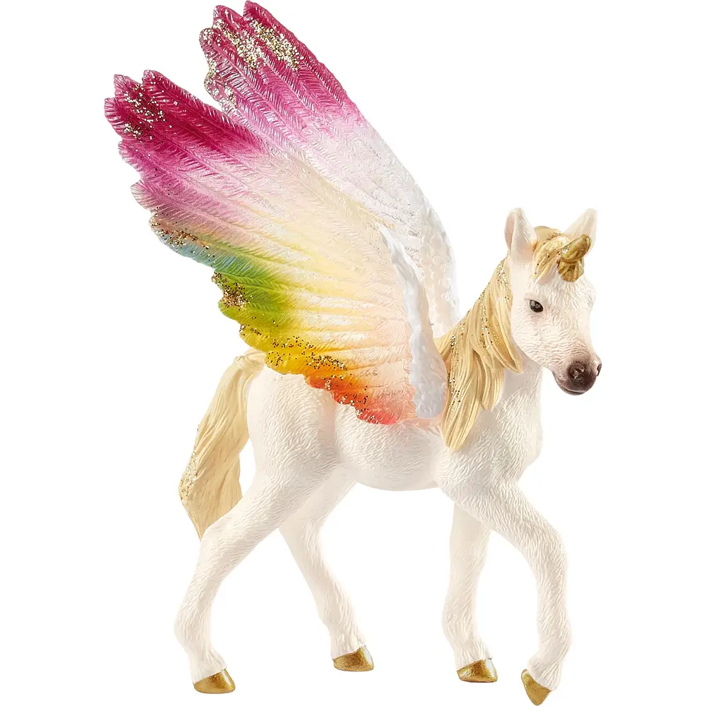 Schleich Bayala Puledro Unicorno Arcobaleno Alato Figura 70577