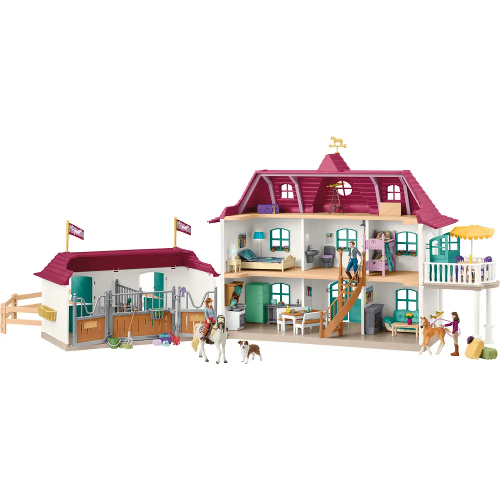 Schleich Horse Club fattoria con casa e stalla - playset