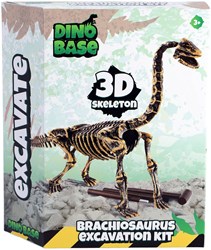 Dino Base scheletro 3D Brachiosaurus set di scavo - giocattolo dinosauro