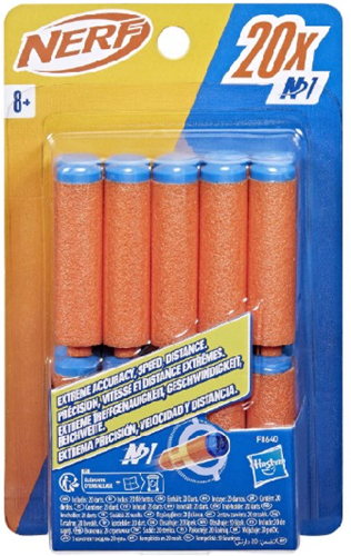 Nerf N Series set di ricarica - 20 dardi N1 - dardi in schiuma per blaster