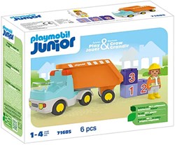 Playmobil camion da cantiere ribaltabile junior - giocattolo sostenibile