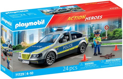 Playmobil auto della polizia Action Heroes veicolo pattuglia giocattolo 71729