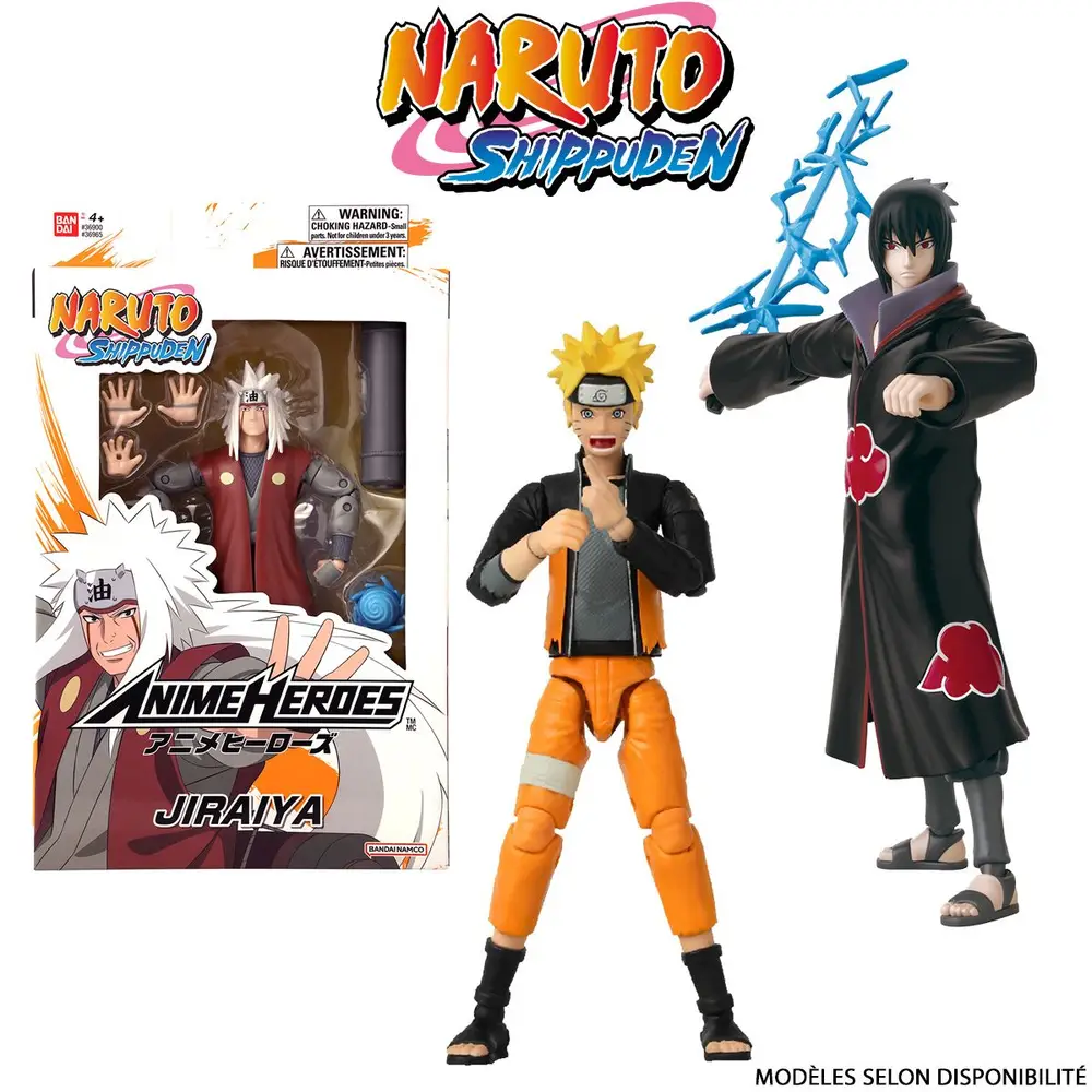 Bandai action figure Anime Heroes Naruto Shippuden 17 cm giocattolo