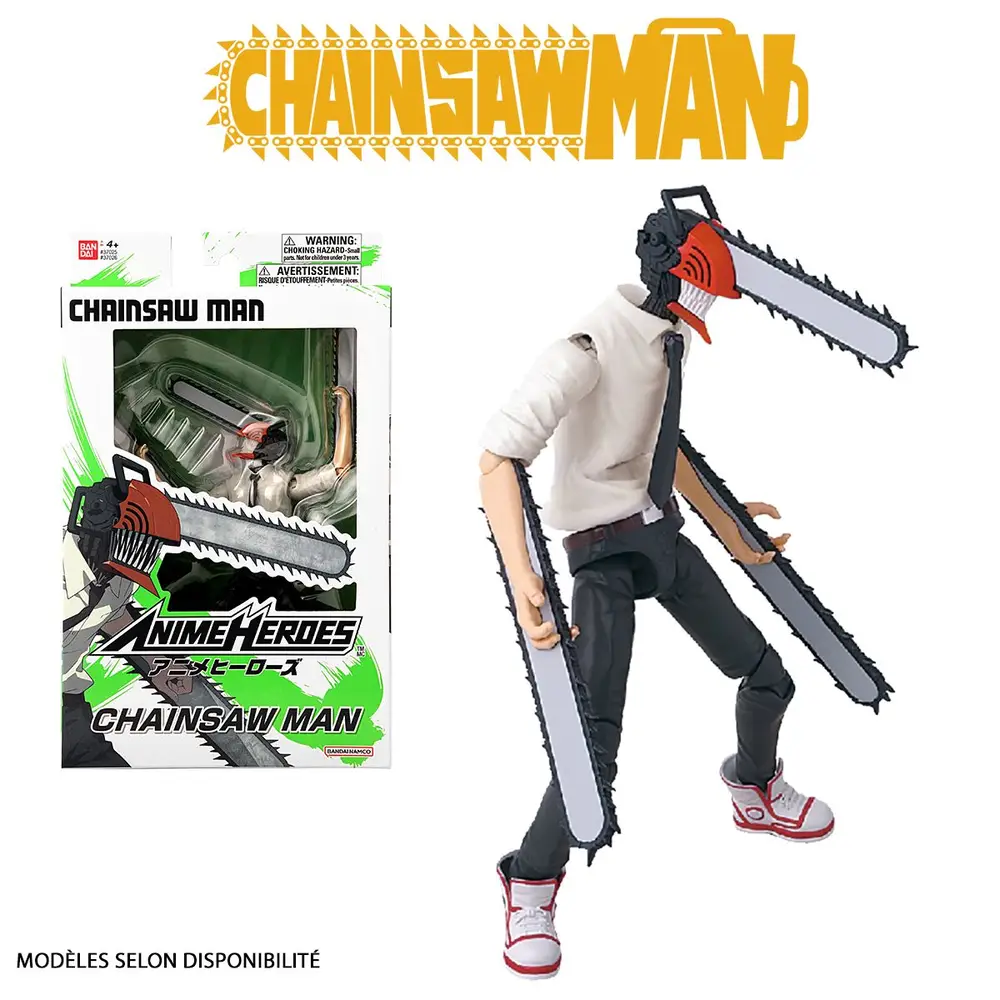 Bandai action figure Chainsaw Man Anime Heroes 17 cm giocattolo