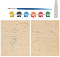 Grafix kit costruzione auto in legno - set creativo per bambini-2