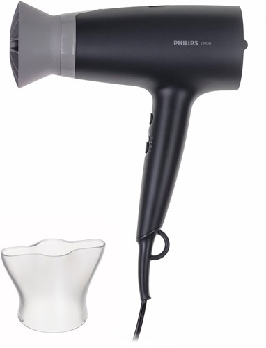 Philips asciugacapelli 3000 Series - potente phon ionico nero