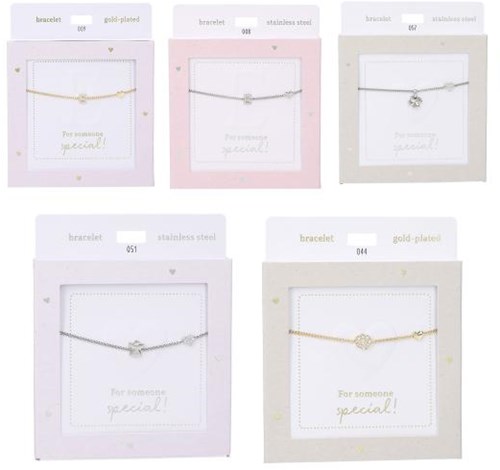 Depesche bracciale argento Heart of Gold con lettera D e zircone-2