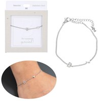 Depesche bracciale Heart of Gold argento con lettera A e cuore-3