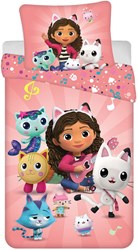 Copripiumino Gabby's Poppenhuis cameretta bambini cotone 140x200cm