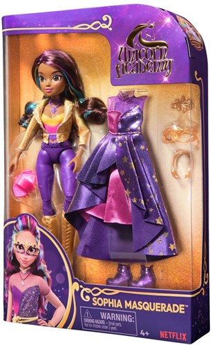 Bambola Spin Master Unicorn Academy Sophia Ballo in Maschera 24cm con accessori-2