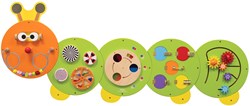 Viga Toys pannello da parete in legno bruco giocattolo interattivo 185cm