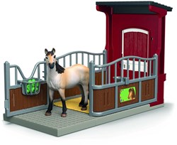 Schleich Farm World playset box pony con cavalla Mustang giocattolo cavallo