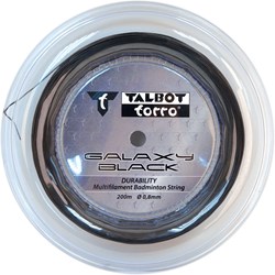 Schildkröt corda badminton Galaxy Black bobina 200m per racchette