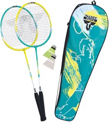 Schildkröt set badminton alluminio 2 racchette e volani in borsa