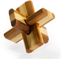 Eureka 3D Bamboo Puzzle Doublecross - rompicapo ecologico