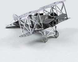 Eureka modellino aereo Fokker D-VII metallo puzzle 3D