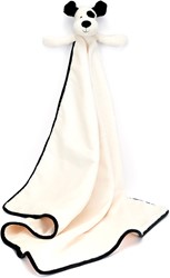 Jellycat Coperta coccolosa Bashful Cucciolo nero e crema 
