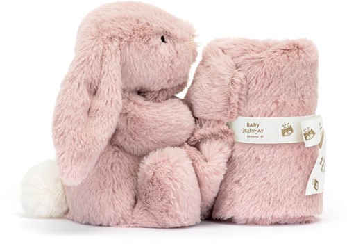Jellycat Coperta Doudou Bashful Luxe Coniglio Rosa -3